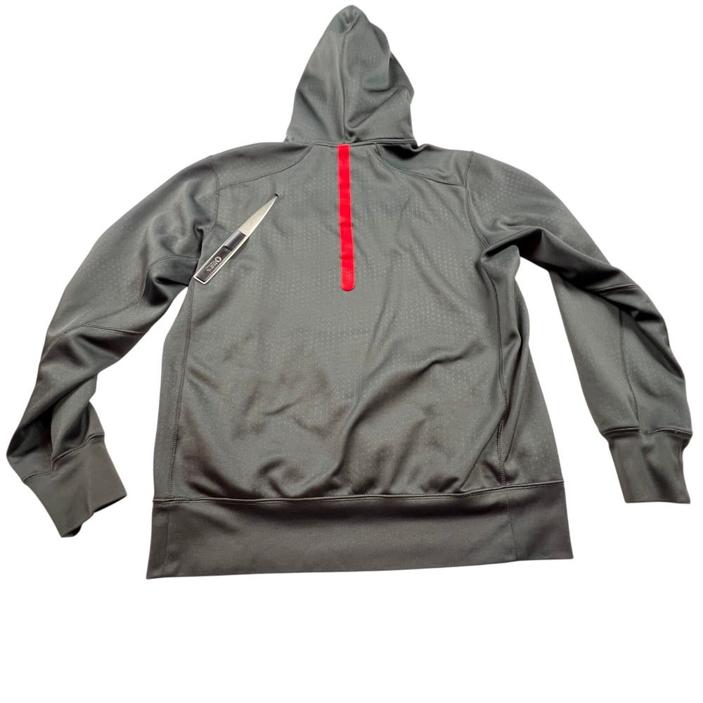 Nike Ole Miss Rebels Therma-FIT Hoodie Pullover Gray Sweatshirt NCAA Fan Gear - Picture 2 of 9